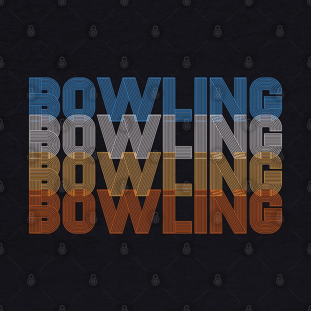 Vintage Retro Bowling Bowling Bowling Bowler by pho702